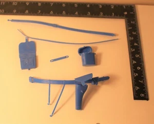 Marx Johnny West BLUE ACCESSORIES Chief Cobra Dan Maddox Eagle Custer Jane  - Picture 1 of 9