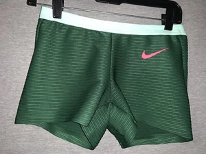 Nike Pro Elite Track & Field Running Shorts Woman Medium Green Pink DX9022-000 - Picture 1 of 5