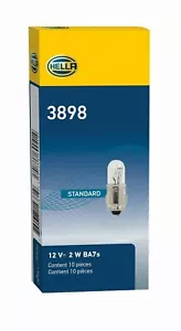 PACK OF 10 Instrument Panel Light Bulb-OE Quality Miniature Bulb HELLA 3898 - Bild 1 von 1