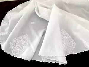 Teacloth Whitework de colección y 6 servilletas con cacheletes bordados a mano YY651 - Imagen 1 de 7