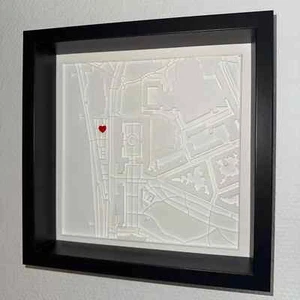 Personalisiertes Bild | 3D Stadt | Geschenk für Partner | Valentinstag | Hochzei - Bild 1 von 4