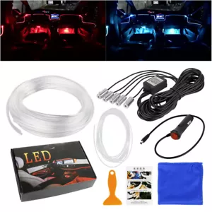 LED RGB Auto Lichtleiste Innenraumbeleuchtung Ambientebeleuchtung Set APP 12V DE - Bild 1 von 12