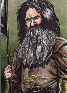 Lord Of The Rings CZX Middle Earth Sketch Card By Cezar Razek