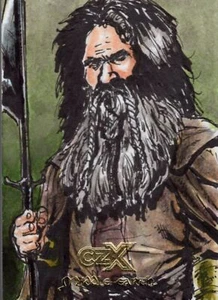 Lord Of The Rings CZX Middle Earth Sketch Card By Cezar Razek - Picture 1 of 1