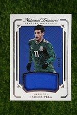 2018 National Treasures CARLOS VELA Patch #6/99 Match-Worn Mexico Arsenal