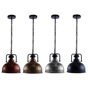Vintage Industrial Retro Lamp Rustic Shade Indoor Ceiling Hanging Pendant Lights - Picture 1 of 15