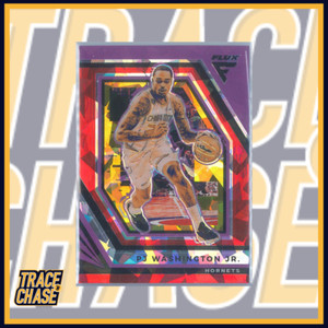 2022-23 Panini Flux Basketball PJ Washington Jr. Red Cracked Ice #99