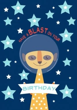 Animal en el espacio "Have a BLAST on your BIRTHDAY" Foto 1 de 1