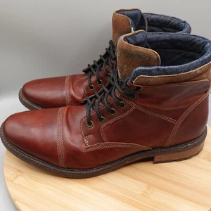 Stivali Franco Fortini uomo 13M moka dillan pelle stringati tomaia equilibrio 354119 - Foto 1 di 10