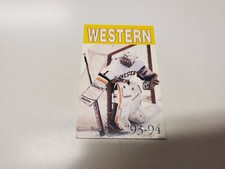 JS15 Western Michigan University 1993/94 Men's Hockey Pocket Schedule Card
