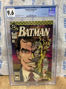 Batman Annual #14 CGC 9.6 (1990) - Two-Face app Graded Comic New Slab - Picture 1 of 8