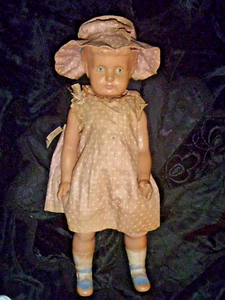 ANTIQUE 14 INCH PARSONS JACKSON CO RARE GIRL CHARACTER DOLL-TLC SS 16 PM - Imagen 1 de 6