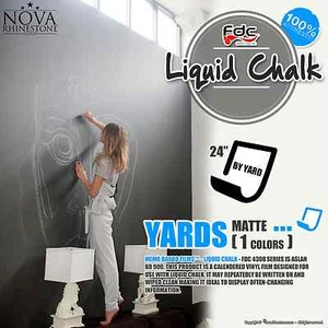 24" x 1 Yd Liquid Chalk Memo Board Adhesive backed Sign Wall Craft Vinyl - Picture 1 of 1