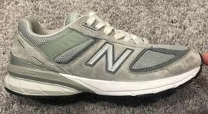 New Balance M990v5 Men's Size 7 Shoes Gray Leather Made in USA Running Shoes - Picture 1 of 11