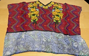 Vintage Huipil Guatemaltekische / Südamerikanische Handarbeit Tunika #10 - Bild 1 von 7