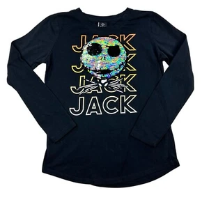 The Nightmare Before Christmas Jack Skellington Sequin Long Sleeve Shirt - Picture 1 of 9