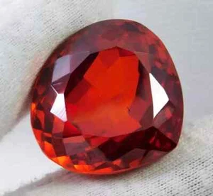 Natural Certified Pear Cut 83-84 Ct Red Zircon Cambodian Loose EGL Gemstone - Picture 1 of 7