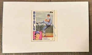 MARK GUBICZA SIGNED 3"X5" INDEX CARD MLB KANSAS CITY ROYALS AUTOGRAPH - Picture 1 of 1