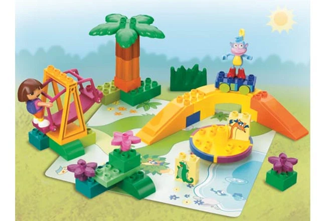 LEGO 7332 - Duplo - Dora the Explorer - Dora & Boots at Play Park - 2004  NO BOX - Image 1 of 1