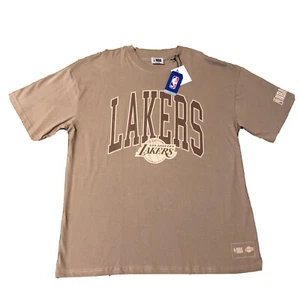 Los Angeles Lakers Desert Taupe Oversized NBA Tshirt Size XL New W Tags - Bild 1 von 3