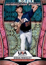2020 Donruss American Pride Pink Fireworks #17 Doug Nikhazy Noah Song