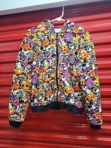 Disney Land Halloween Zip Up Hoodie X-Large Kids Women's S Small - Picture 1 of 3