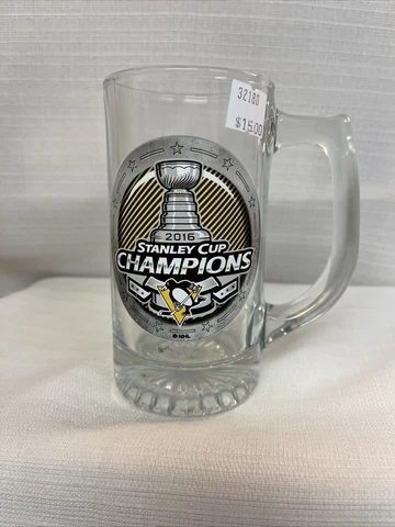 2016 NHL STANLEY CUP FINALS Souvenir Beer Glass/Mug - Penguins New Cover