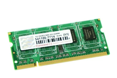 541186-7714 GENUINE TRANSCEND LAPTOP MEMORY 1GB DDR2 800 (CA69) - Image 1 of 2
