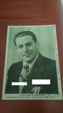 LEONIDA BELLON Tenore foto con autografo e dedica 1948 Lecce 1940 Roma Napoli