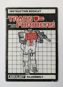 1986 Hasbro Transformers G1 Silverbolt Instruction Booklet Manual - Picture 1 of 3