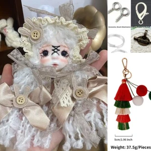 Broche de muñeca de arcilla 100 % hecho a mano arte escultura conjunto completo de accesorios personalizables - Imagen 1 de 5
