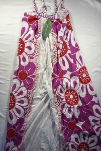 Farm Rio Off White Floral Print Wide Leg Jumpsuit XL NWT $230 - Picture 1 of 9