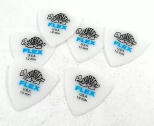 Dunlop Guitar Picks Flex Triangle 6 Picks 1.00mm Heavy (456P1.00) - Picture 1 of 7