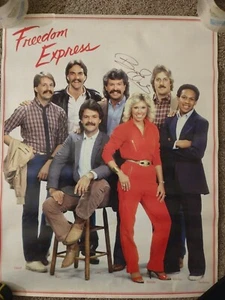 Vintage 1980s Freedom Express 19"x24" Band Poster Signed Autographed by Brenda - Picture 1 of 6