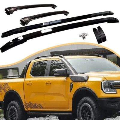 4Pcs for Ford Ranger T9 2023-2025 Side Roof Rail Rack Cross Bar Accessories - Image 1 of 4