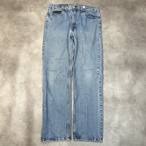 Levis 505 Denim Jeans Mens 34” Paper Tag Orange Tab Vintage Trousers, Blue - Picture 1 of 10