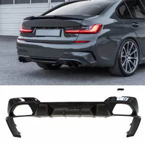Für 2019-2022 BMW 3er G20 G21 M Sport Performance Heckdiffusor Glanz Schwarz - Bild 1 von 6