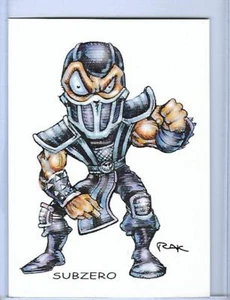 SUBZERO MORTAL KOMBAT ** TRADING CARD ART SIGNED by RAK ** NM NO RETURNS - Picture 1 of 1
