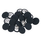 20Pcs Fabric Cloth Covered Button 20Mm Round Metal Sewing Buttons, Navy Blue