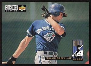 1994 Collector's Choice   Shawn Green RC #9 Toronto Blue Jays