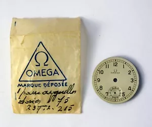 Orig. NOS frühe Omega Cal. 23.7T2 Armbanduhr Zifferblatt, Swiss 1920 - Bild 1 von 2