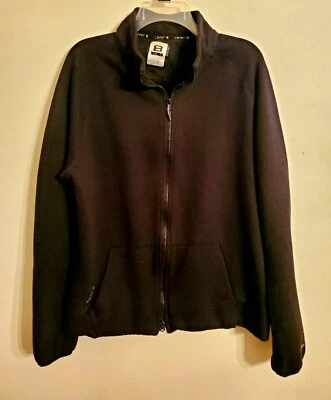 男式黑色 8 层拉链前夹克 - 大号 — 第 1/3 张图片