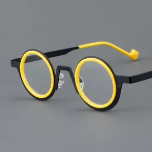 Deluxe Round Acetate Reading Glasses Titanium Women Men Readers Personality - Picture 1 of 24