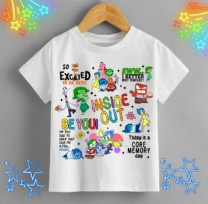 Inside Out 2 Be You Emotions Pixar Style Fashion Graphic Tee Shirt - Picture 1 of 1