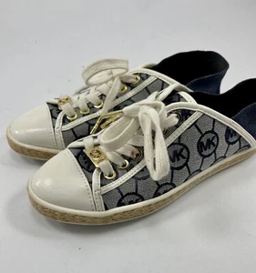 Michael Kors Kristy Monogram Slide Sneakers - Womens Size 5M - HJ17A - Picture 1 of 12