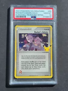 PSA 10 ROCKET'S ADMIN 86/109 - CELEBRATIONS 25TH ANNIVERSARY HOLO - GEM MINT - Picture 1 of 2