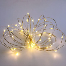 Pack 2 Indoor Battery-Operated Led String Lights with Timer,Mini Leds Fairy Ligh