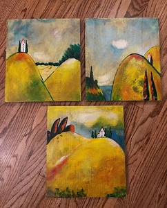 Southern Living At HOME toskanisches Trio #40580 Gemälde Janet Weed Biber 11" x 12" - Bild 1 von 2