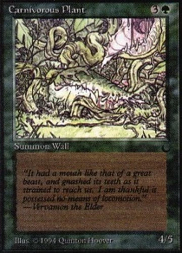 Carnivorous Plant ~ Heavily Played The Dark MTG Magic UltimateMTG Green Card - Image 1 of 1