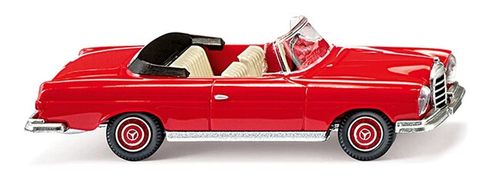 WIKING, MERCEDES-BENZ 280 SE Cabriolet Rosso, 1/87,  WIK015303 - Immagine 1 di 1
